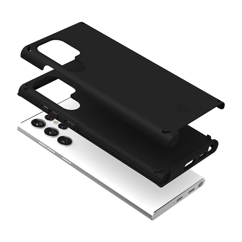 Black | Duo for Samsung Galaxy S22 Ultra - Black